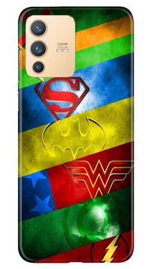 Superheros Logo Mobile Back Case for Vivo V23 Pro (Design - 251)