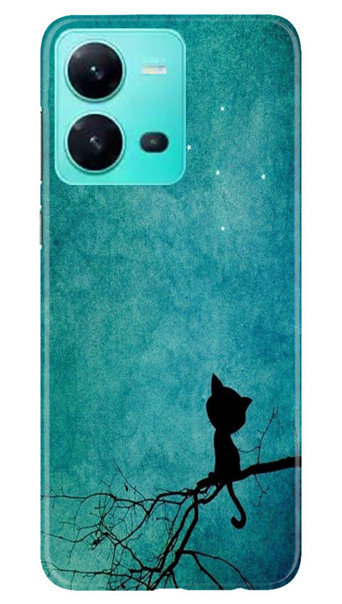 VeshoTack Back Cover for Vivo V25 Pro Big blue Panda with lighting in eye  blue sweatshirt