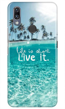 Life is short live it Mobile Back Case for Vivo Y11 (Design - 45)