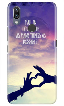 Fall in love Mobile Back Case for Vivo Y11 (Design - 50)