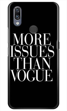 More Issues than Vague Mobile Back Case for Vivo Y11 (Design - 74)