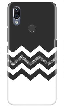 Black white Pattern2Mobile Back Case for Vivo Y11 (Design - 83)