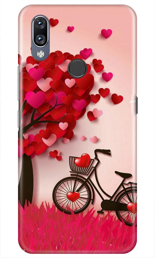 Red Heart Cycle Case for Vivo Y11 (Design No. 222)