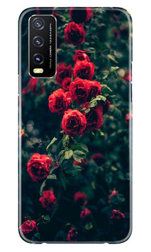 Red Rose Mobile Back Case for Vivo Y20A (Design - 66)