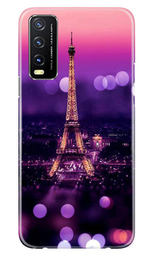 Eiffel Tower Mobile Back Case for Vivo Y20A (Design - 86)