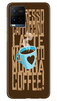 Love Coffee Mobile Back Case for Vivo Y21e (Design - 311)