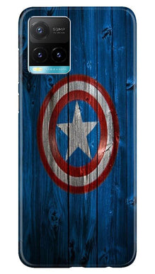 Captain America Superhero Mobile Back Case for Vivo Y33s  (Design - 118)