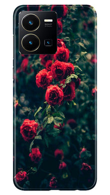 Red Rose Mobile Back Case for Vivo Y22 (Design - 66)