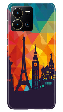 Eiffel Tower2 Mobile Back Case for Vivo Y22 (Design - 91)