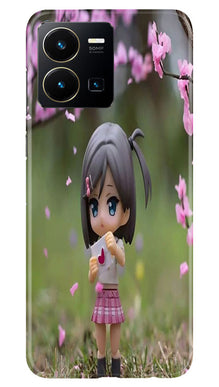 Cute Girl Mobile Back Case for Vivo Y22 (Design - 92)