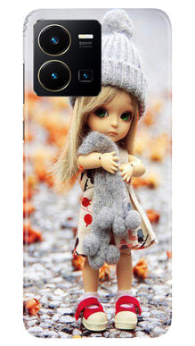 Cute Doll Mobile Back Case for Vivo Y22 (Design - 93)