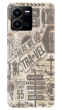 Travel Mobile Back Case for Vivo Y22  (Design - 104)