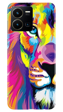 Colorful Lion Mobile Back Case for Vivo Y22  (Design - 110)