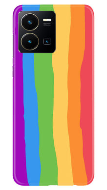 Multi Color Baground Mobile Back Case for Vivo Y22  (Design - 139)