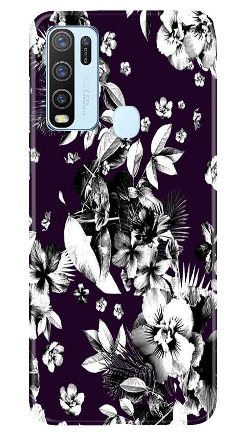 white flowers Case for Vivo Y30