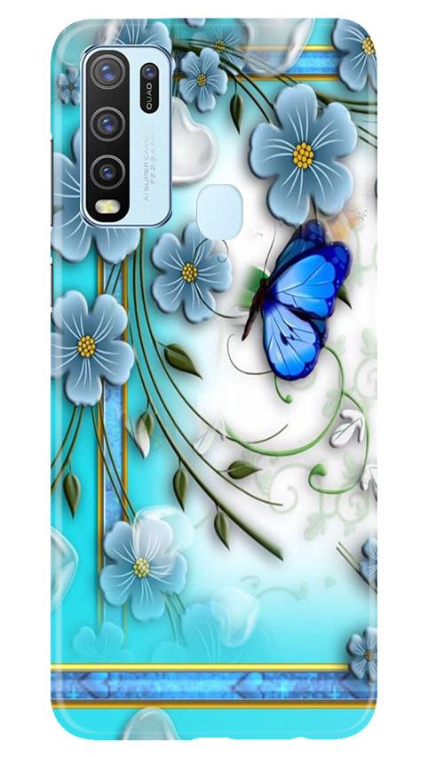 Blue Butterfly Case for Vivo Y30