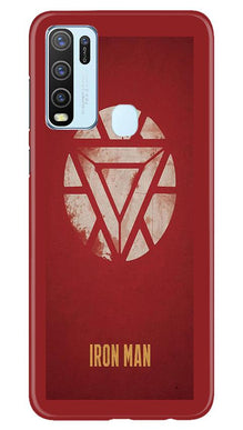 Iron Man Superhero Mobile Back Case for Vivo Y30  (Design - 115)