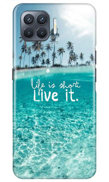 Life is short live it Mobile Back Case for Oppo A93 (Design - 45)