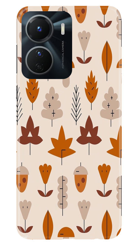 Leaf Pattern Art Case for Vivo T2X 5G  (Design - 132)