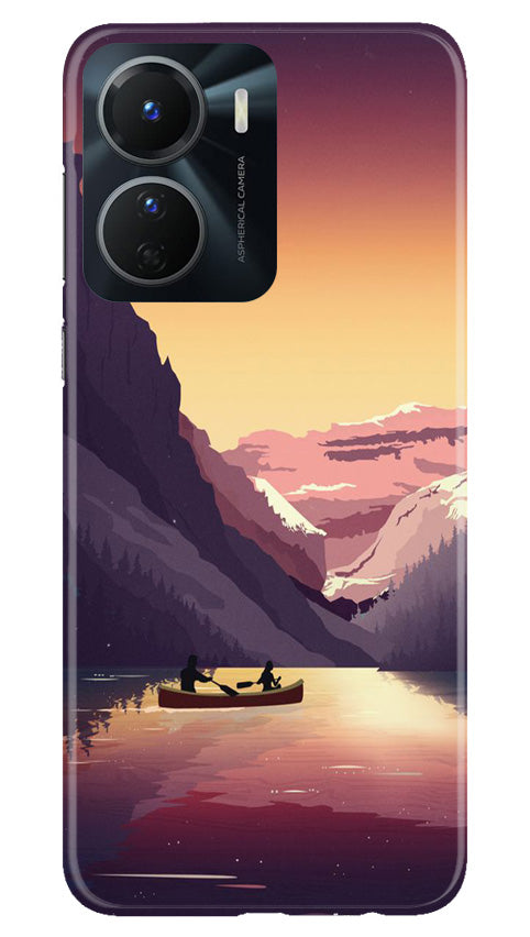 Mountains Boat Case for Vivo T2X 5G (Design - 150)