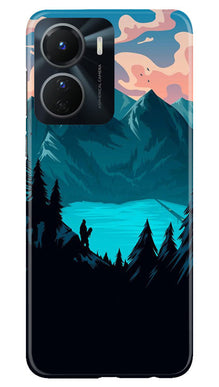 Mountains Mobile Back Case for Vivo T2X 5G (Design - 155)