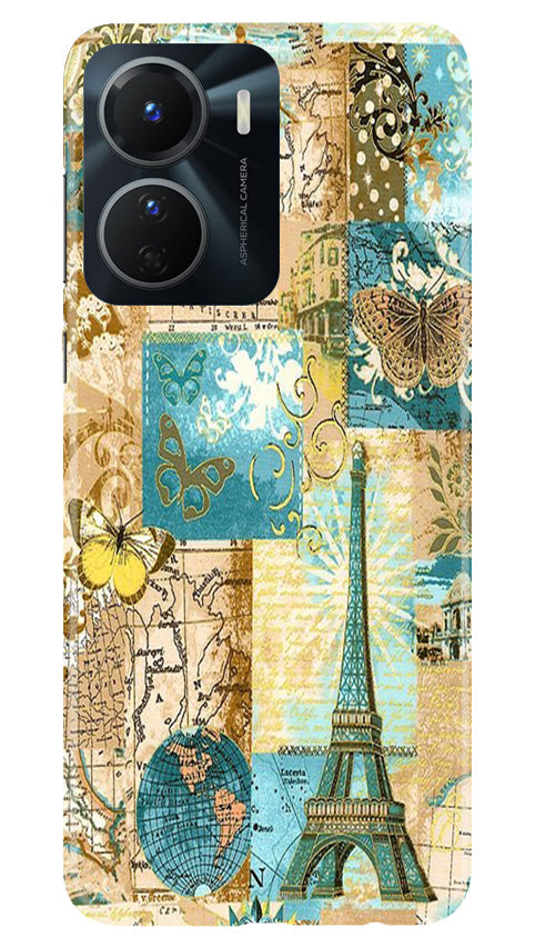 Travel Eiffel Tower Case for Vivo T2X 5G (Design No. 175)