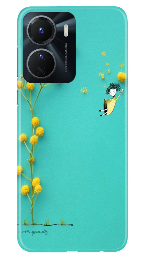 Flowers Girl Case for Vivo T2X 5G (Design No. 185)