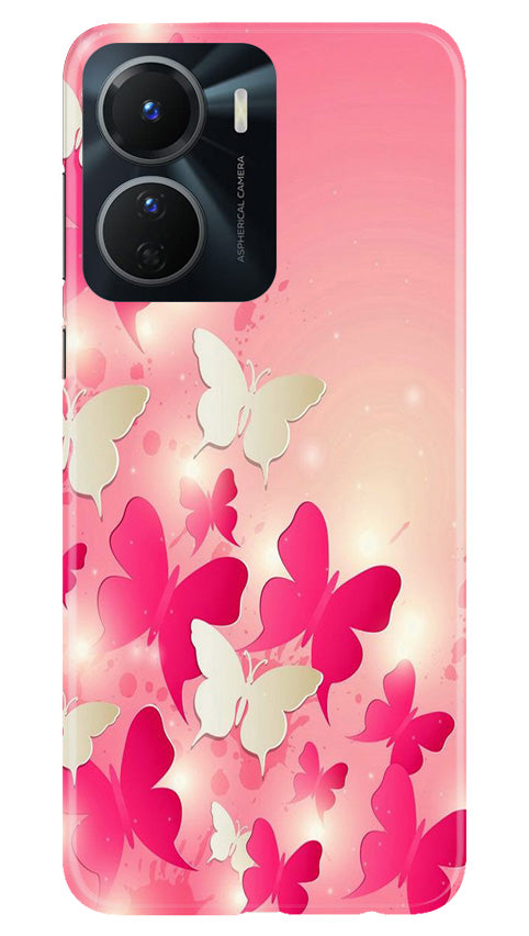 White Pick Butterflies Case for Vivo T2X 5G