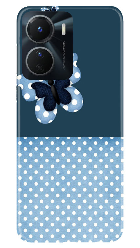 White dots Butterfly Case for Vivo T2X 5G