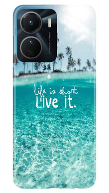 Life is short live it Mobile Back Case for Vivo T2X 5G (Design - 45)