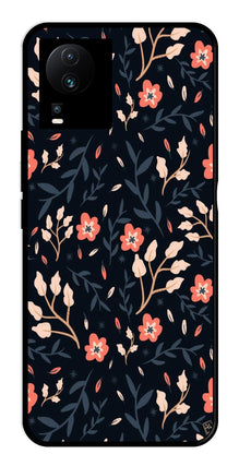 Floral Pattern Metal Mobile Case for iQOO Neo 7