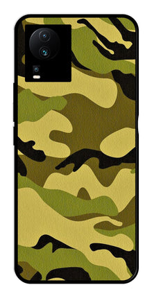 Army Pattern Metal Mobile Case for iQOO Neo 7