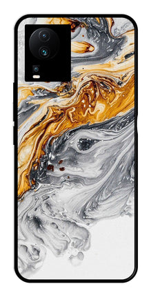 Marble Pattern Metal Mobile Case for iQOO Neo 7