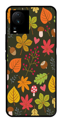 Leaves Design Metal Mobile Case for iQOO Neo 7