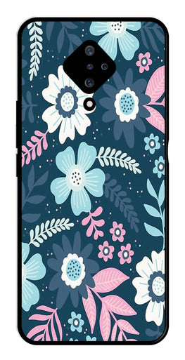 Flower Leaves Design Metal Mobile Case for Vivo S1 Pro   (Design No -50)