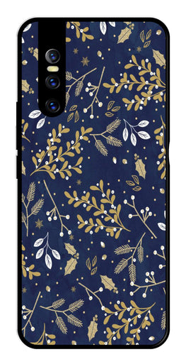 Floral Pattern  Metal Mobile Case for Vivo T1 44W   (Design No -52)