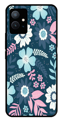 Flower Leaves Design Metal Mobile Case for Vivo Y75 5G