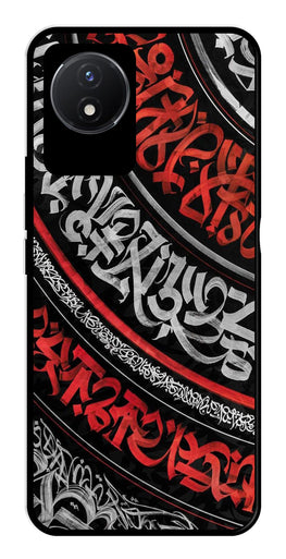 Qalander Art Metal Mobile Case for Vivo Y02   (Design No -49)