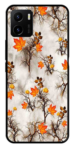 Autumn leaves Metal Mobile Case for Vivo Y10   (Design No -55)