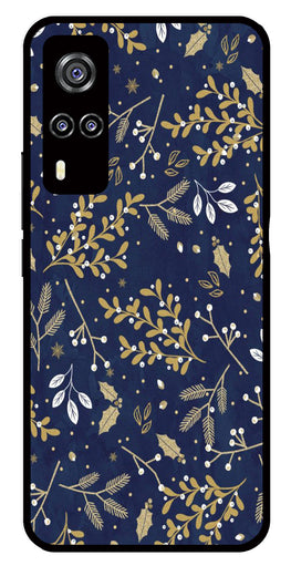 Floral Pattern  Metal Mobile Case for Vivo Y31   (Design No -52)