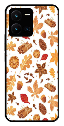 Autumn Leaf Metal Mobile Case for Vivo Y35