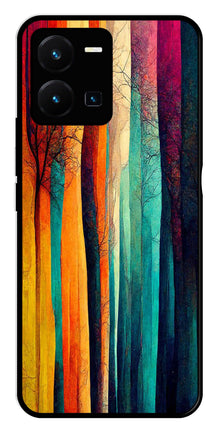 Modern Art Colorful Metal Mobile Case for Vivo Y35