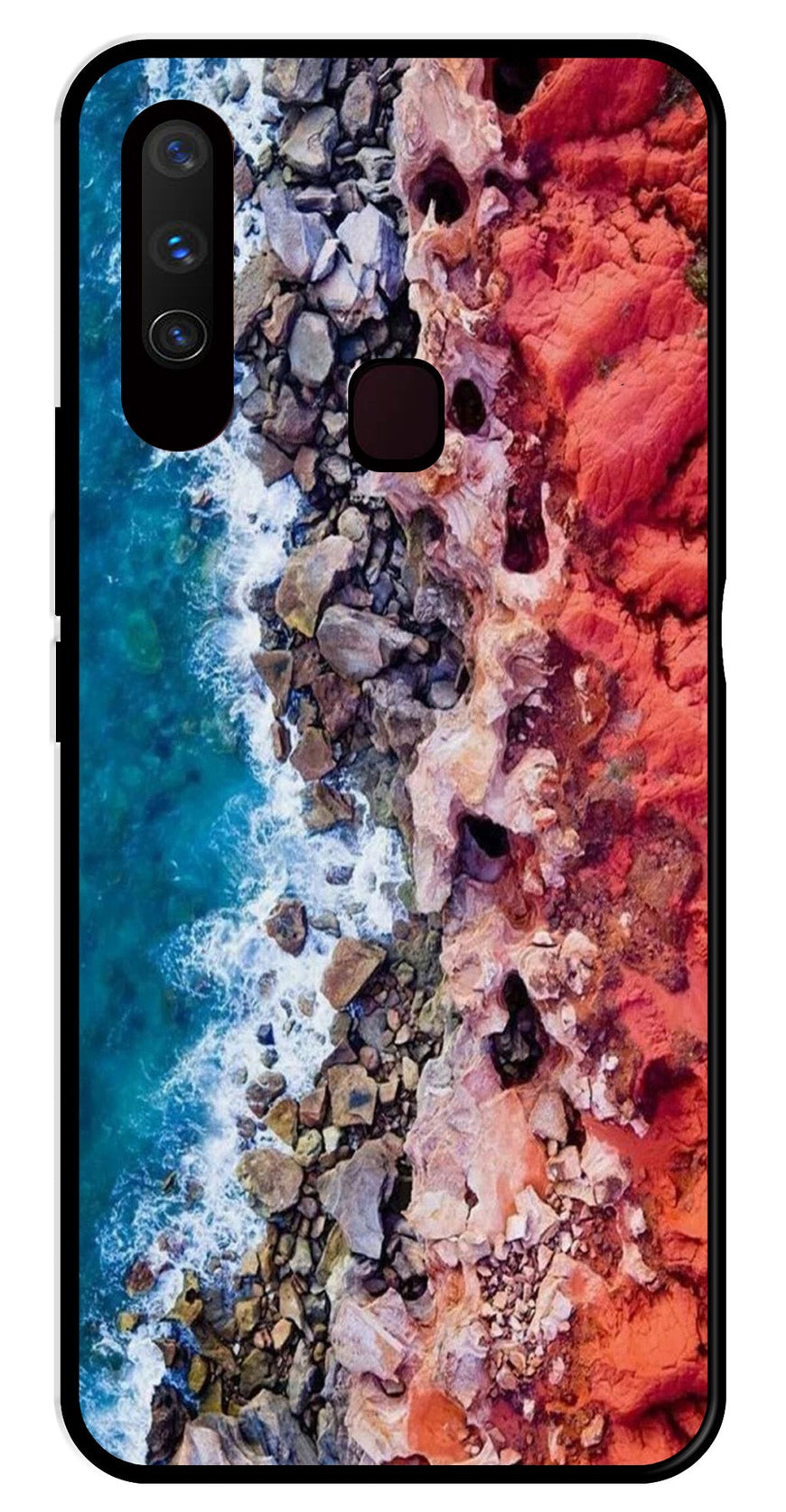 Sea Shore Metal Mobile Case for Vivo Y17   (Design No -18)