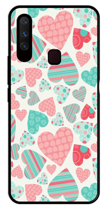 Hearts Pattern Metal Mobile Case for Vivo Y17