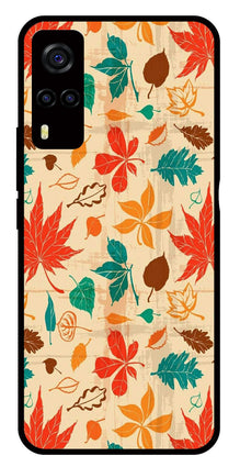 Leafs Design Metal Mobile Case for Vivo Y55s