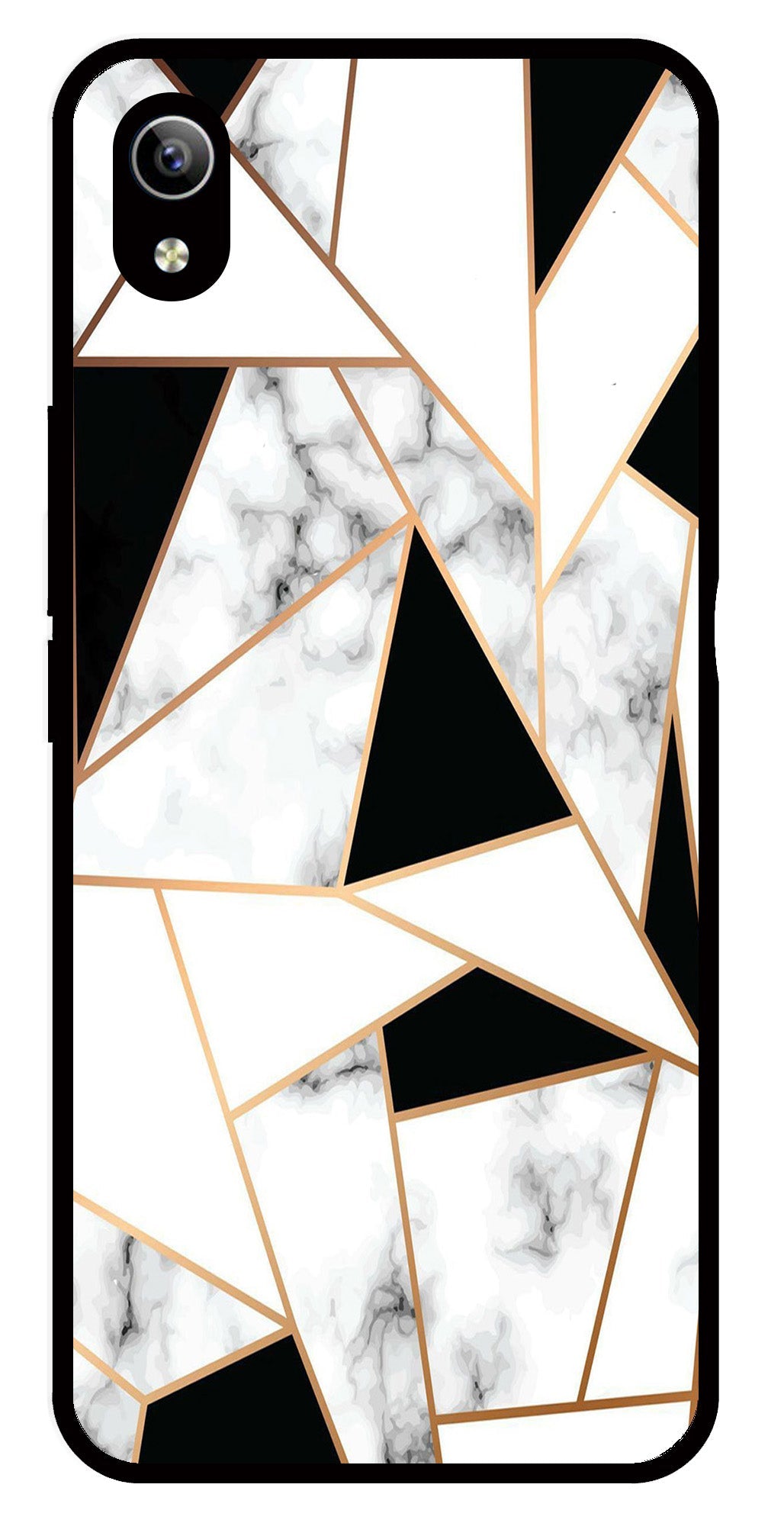 Marble Design2 Metal Mobile Case for Vivo Y91i   (Design No -08)