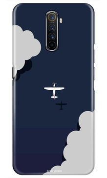 Clouds Plane Mobile Back Case for Realme X2 Pro (Design - 196)