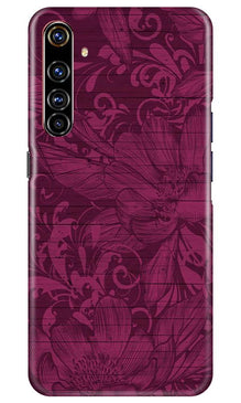 Purple Backround Mobile Back Case for Realme X50 Pro (Design - 22)