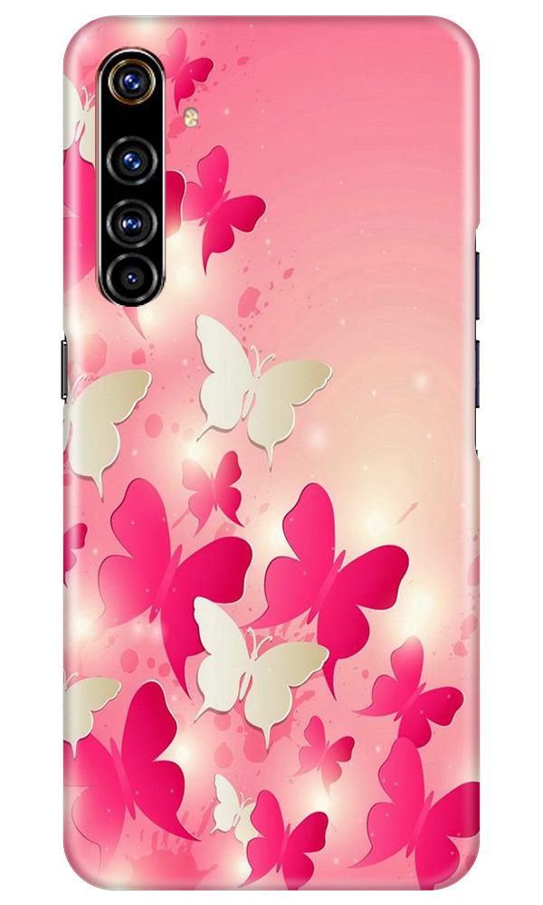 White Pick Butterflies Case for Realme X50 Pro