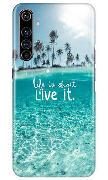 Life is short live it Mobile Back Case for Realme X50 Pro (Design - 45)